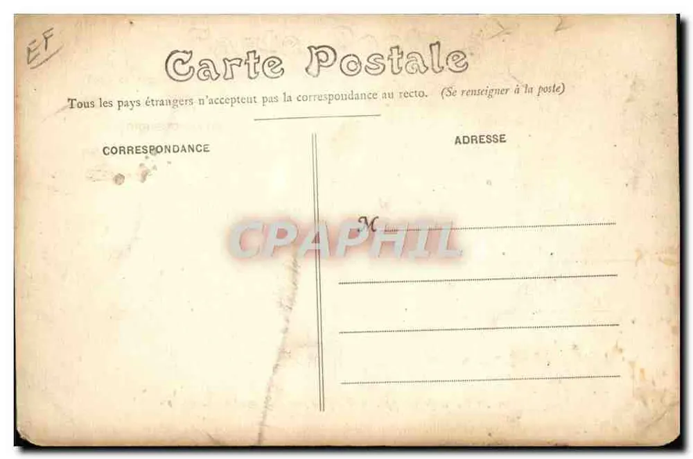 Circuit de Dieppe — Perpère sur automobile Germain — F. Fouchard - Verso