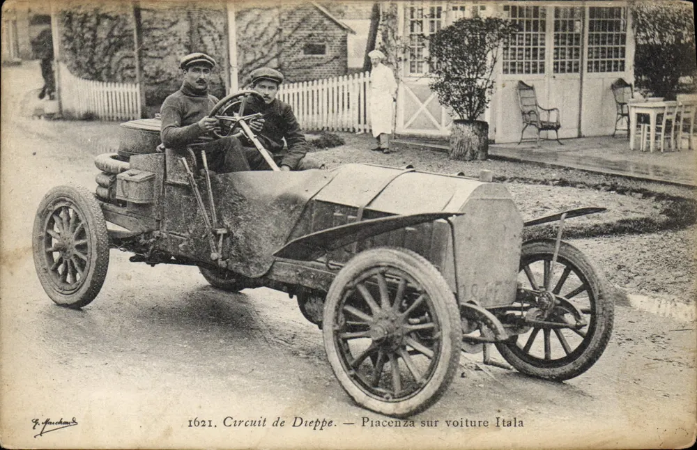 Dieppe Circuit — Piacenza in Itala Auto — F. Jauschans, n°1621 - Vorderseite