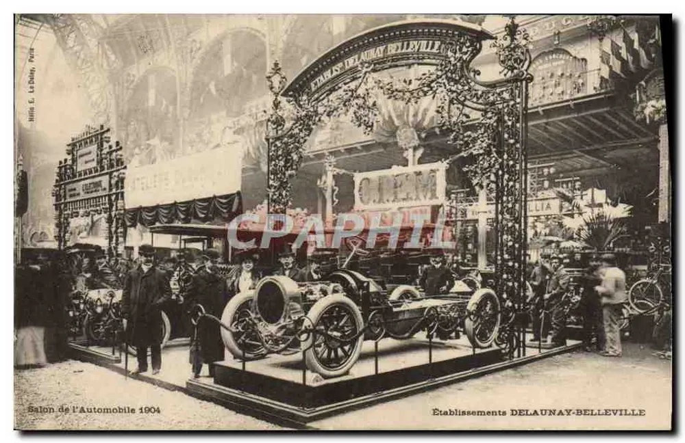 Salon de l'Automobile 1904 — Établissements DELAUNAY-BELLEVILLE — Paris - Recto