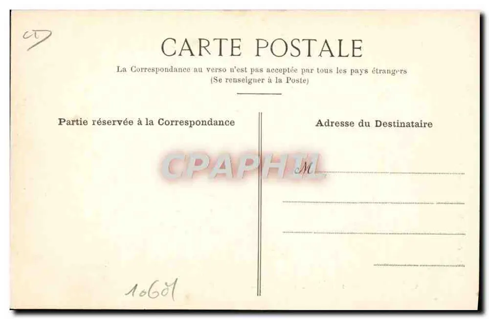 Gabriel al volante de su 130 cv De Dietrich — Editor La Havane, n° 16601 - Reverso