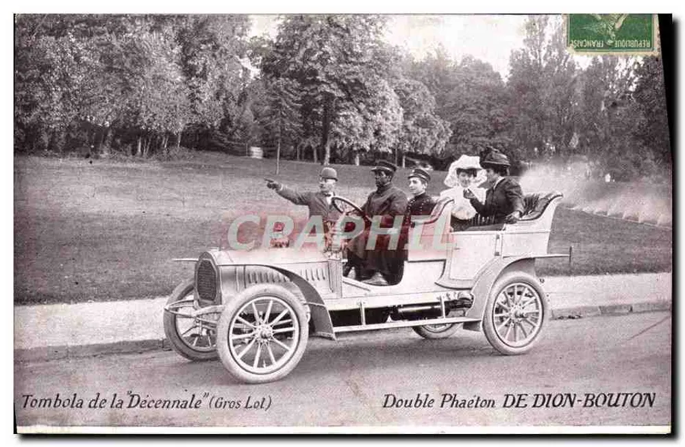 Double Phaeton DE DION-BOUTON — Losung der 'Décennale' (Großer Preis) — Franchoue - Vorderseite
