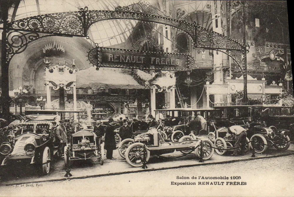 Automobilmesse 1905 — Ausstellung RENAULT FRÈRES — Verlag Le Deley, Paris - Vorderseite