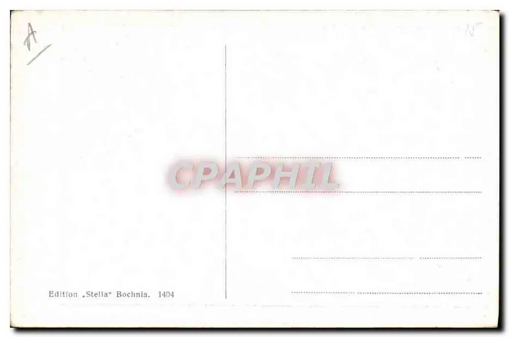 Jovem mulher e homem na montanha — cena pastoral — C. Adam pinx. — Edição 'Stella' Bochnia, n° 1404 - Verso