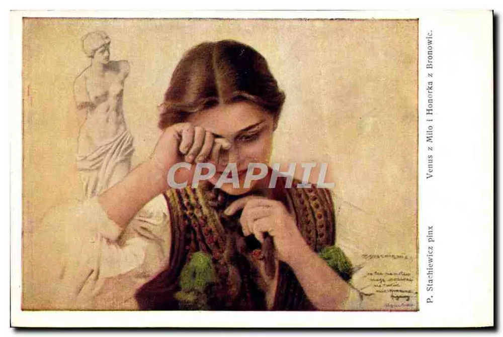 Venus — Venus von Milo aus Bronowic — P. Stachiewicz pinx - Vorderseite