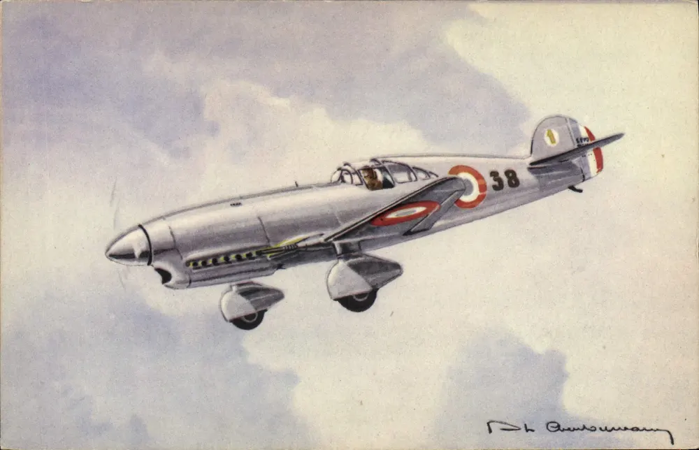 Caudron-Cyclone — avião de caça francês — editor AEC Paris, n°12 - Frente