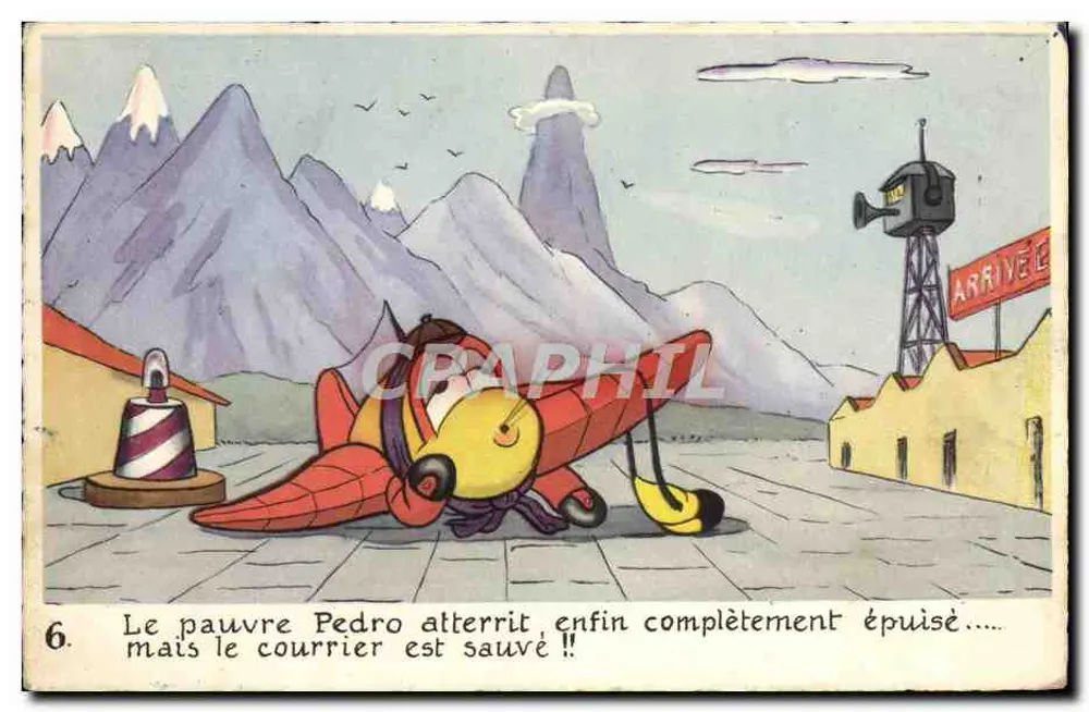 Pedro de vliegtuig — uitgeputte landing — Edities Supérluxe, Parijs - Voorkant