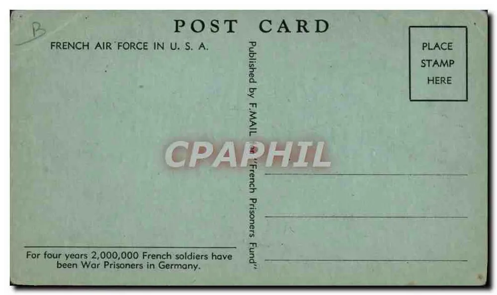 Flugzeug Amiot 351 — (Frankreich) Amiot 351 (1940) — Verlag F.MAIL - Rückseite