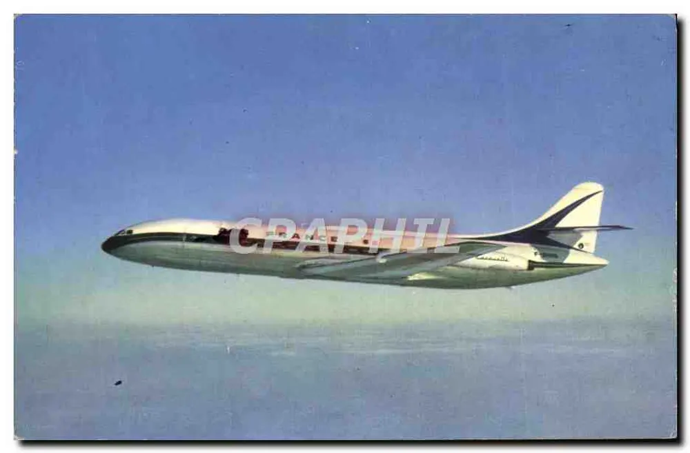 Air France Caravelle — Erster Reaktions-Mittelstreckenjet — Photo Bulle (Air France) - Ref. 21383 - Vorderseite