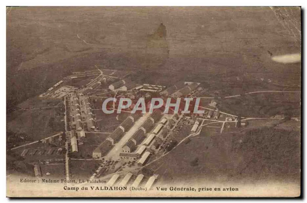 Lager VALDAHON (Doubs) — Allgemeine Ansicht, aufgenommen mit Flugzeug — Verlag: Madame Fouret, Le Valdahon - Vorderseite