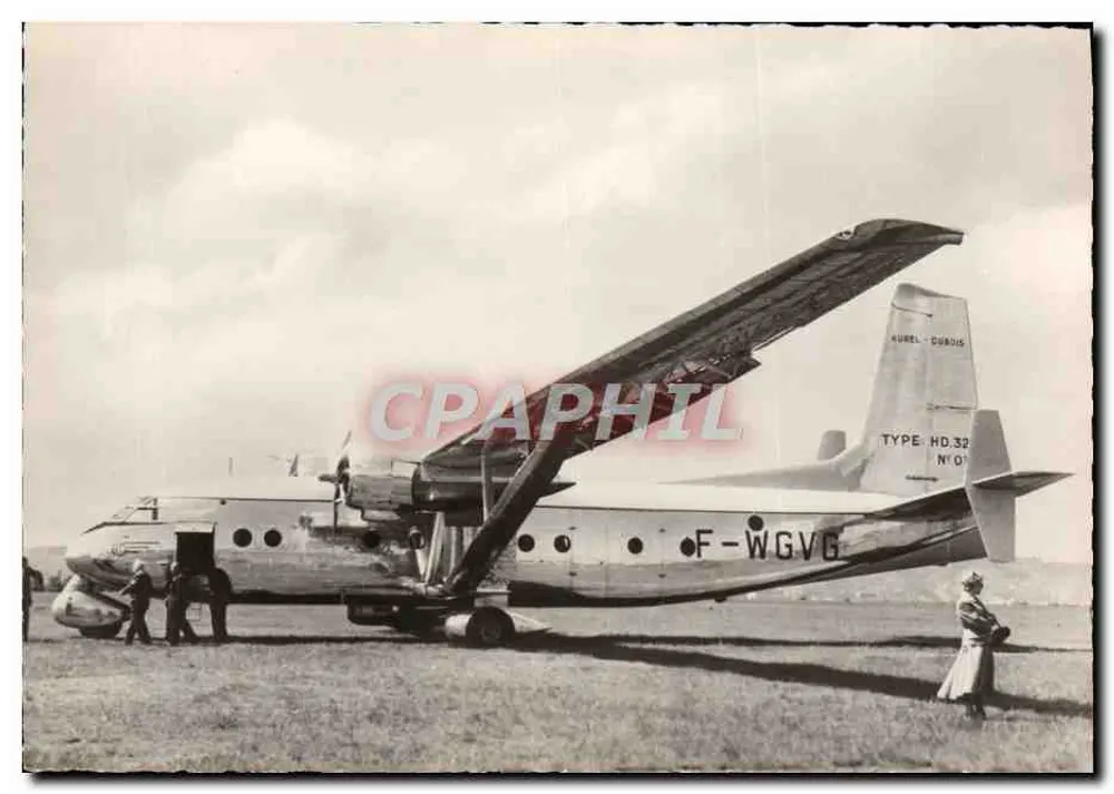 Flugzeug Hurel-Dubois H.D.32 — F-WGVB — Superluxe-Ausgabe, Paris - Vorderseite