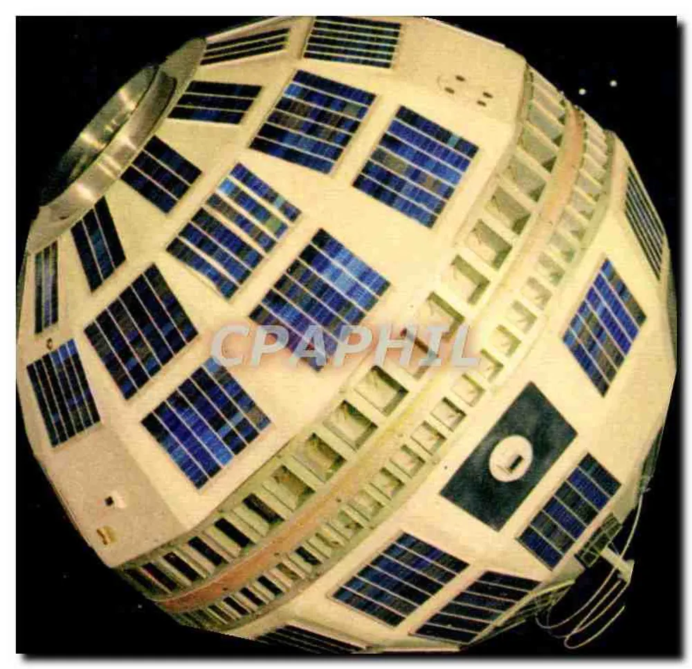 Eerste communicatiesatelliet TELSTAR — Tentoonstelling in het Palais de la Découverte — Uitgever: COMITÉ NATIONAL DE L'ENFANCE - Voorkant