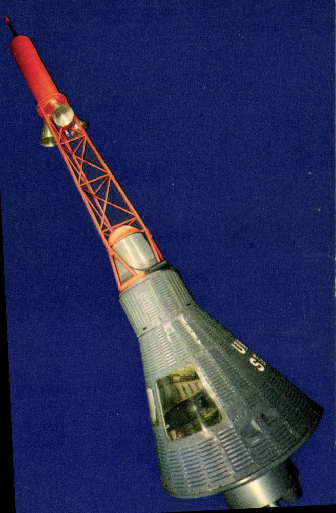 Mercury-Kapsel — von Glenn Carpenter genutzt — von dem Nationalen Komitee für Kindheit herausgegeben - Vorderseite
