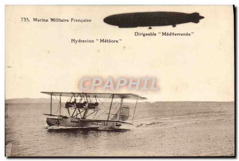 Hidroavião "Météore" — Marinha Militar Francesa — n°733 - Frente