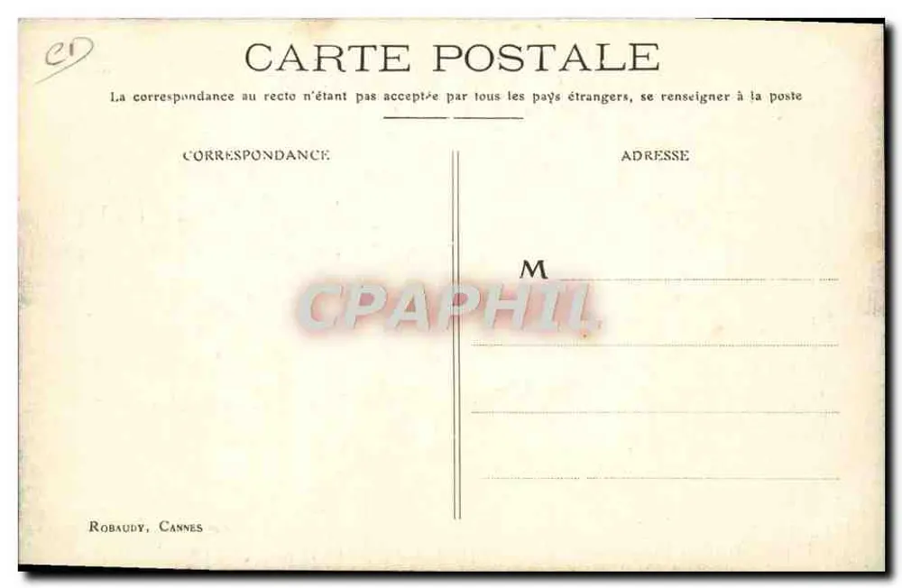 Monte-Carlo — Meeting der Hydroaéroplanes — Robaudy, Cannes - Rückseite