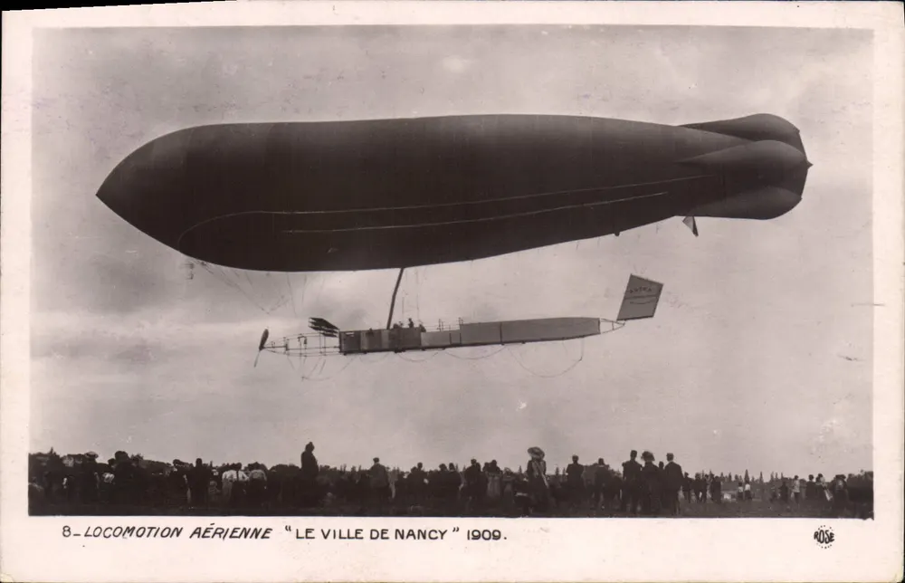 Luftfahrt « Le Ville de Nancy » — 1909 — Verlag Rose - Vorderseite