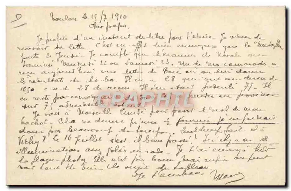 O dirigível "République" — Paris, 1910 — Iris - Verso