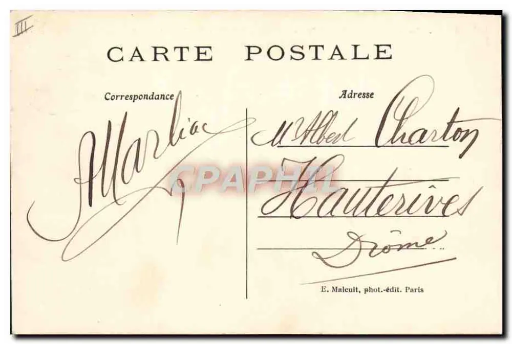 Das Militärdirigible « RÉPUBLIQUE », das über die Seine in Asnières fliegt — E.M. n°3742 - Rückseite