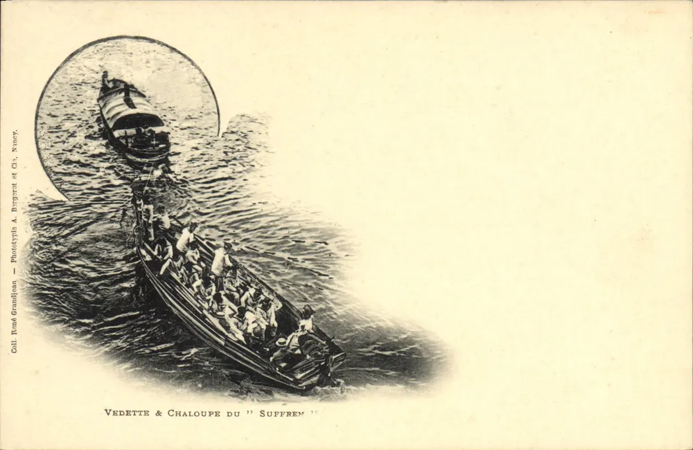 Vedette & Chaloupe des "Suffren" — Phototypie A. Burgaret et Cie, Nancy - Vorderseite