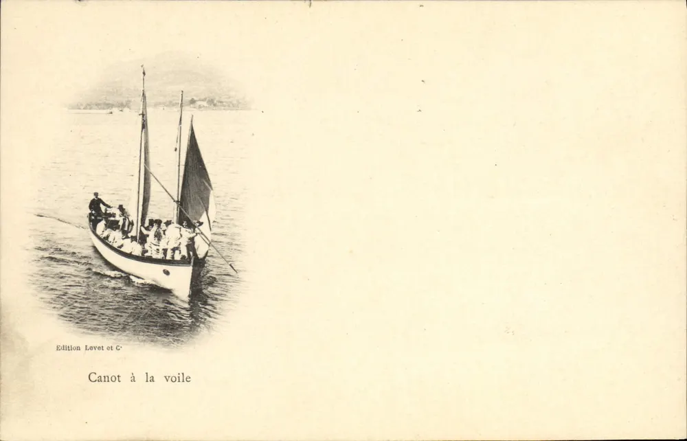 Barco a vela — Edição Levet et C° - Frente