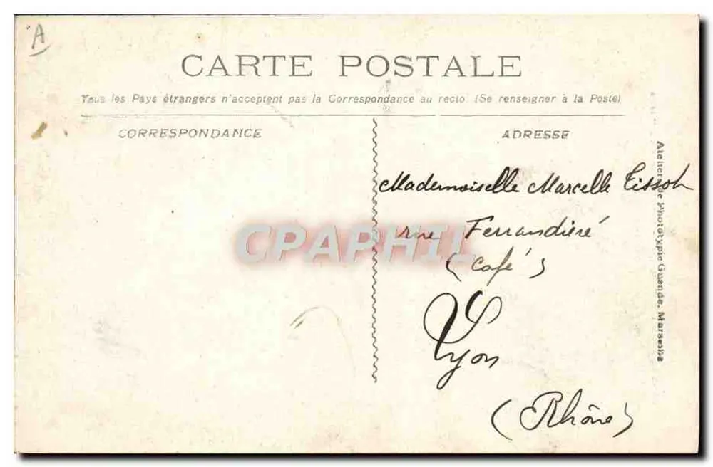 Katastrophe des "Iéna" — Hinteres Teil des Schiffes, an dem die Explosion stattfand — Editionen von Paul Clatton - Rückseite