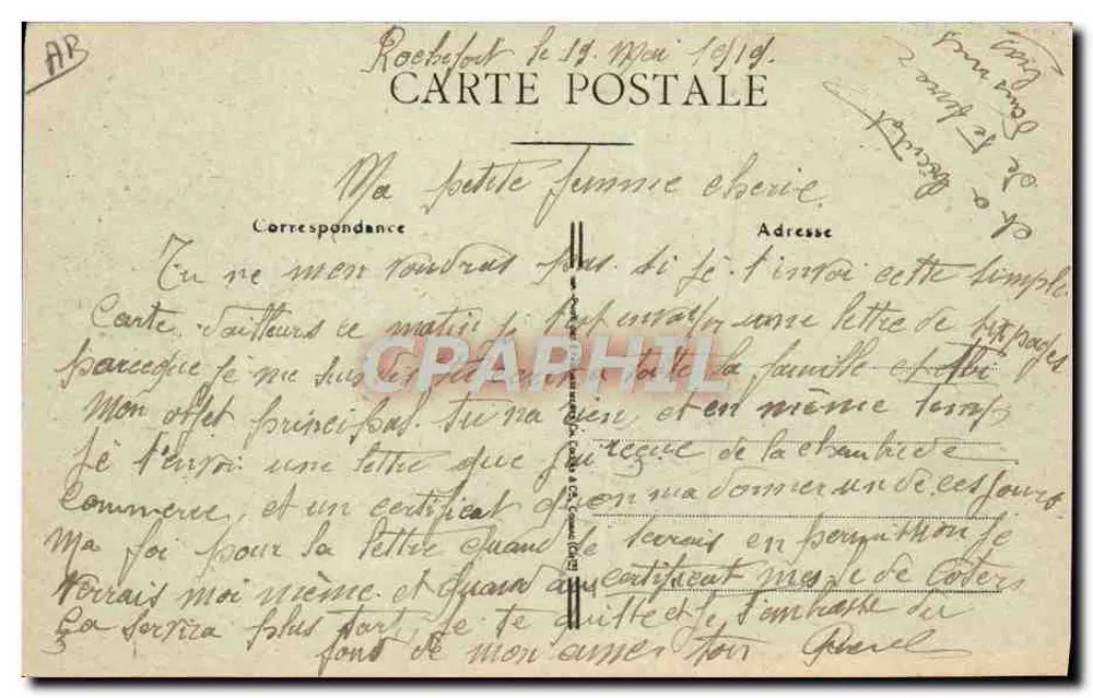 Rochefort-sur-Mer — Le Cours d’Ablois — Marins à l’Exercice — Collection Ch. Ghambia - Rückseite