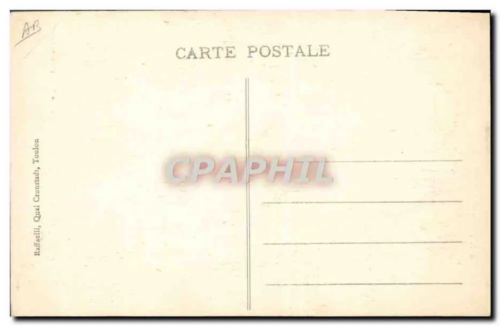 Unsere Matrosen — Serie 46 — Verlag Raffaëlli, Toulon - Rückseite