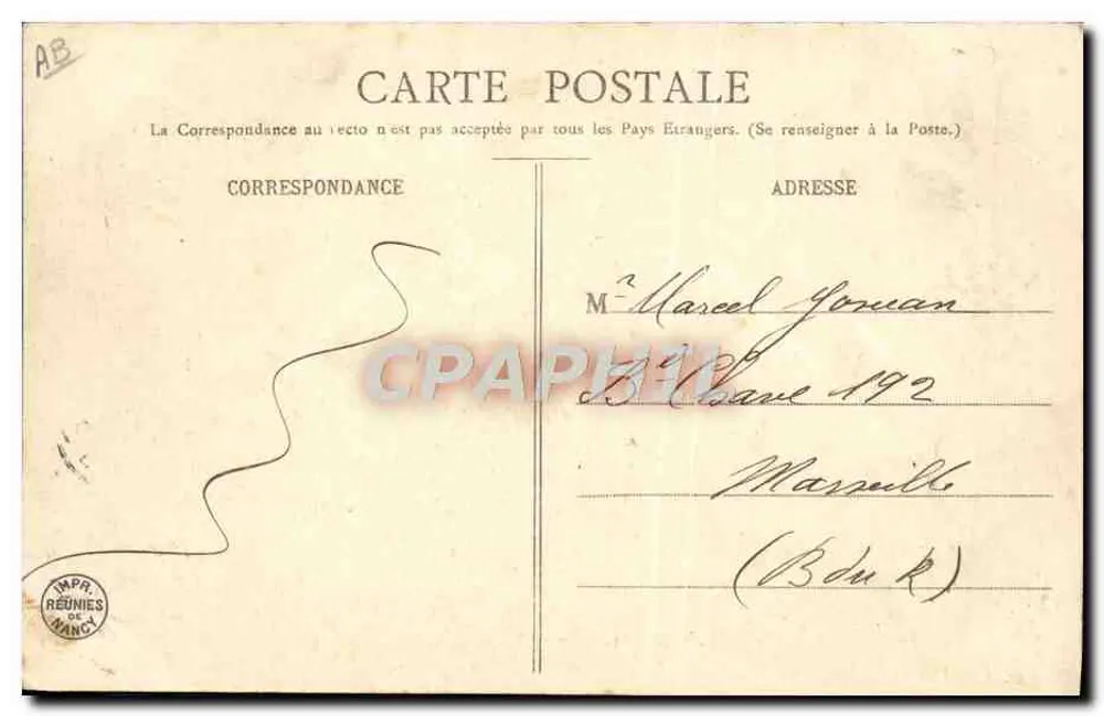 Unsere Matrosen — Theorie der Stücke — Imprimerie Réunies de France - Rückseite