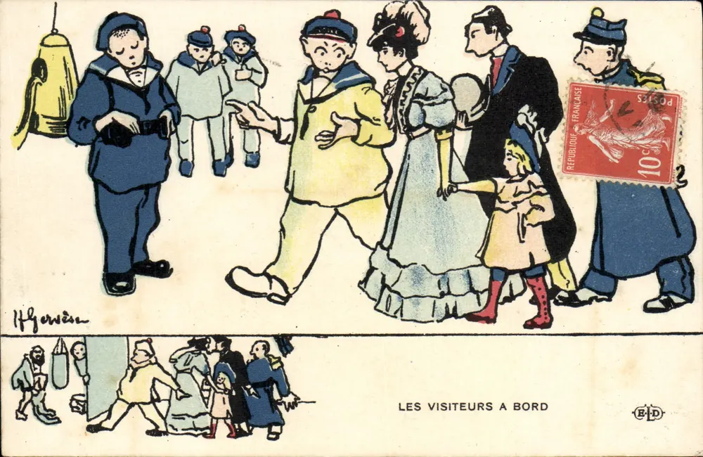 Besucher an Bord — H. Gervès — Verlag B.L.D. - Vorderseite