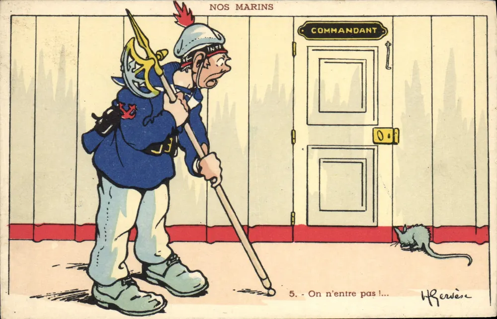 Unsere Matrosen — Militärkarikaturen-Serie — H. Rerwé - Vorderseite