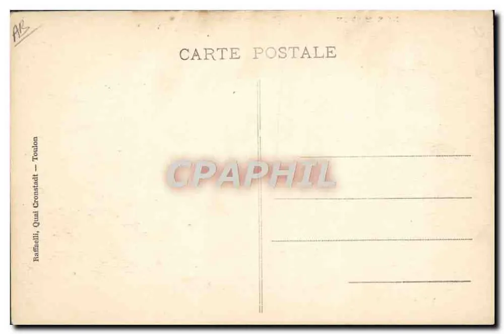 Unsere Matrosen — Die Wache — Ausgabe Raffinelli, Toulon - Rückseite