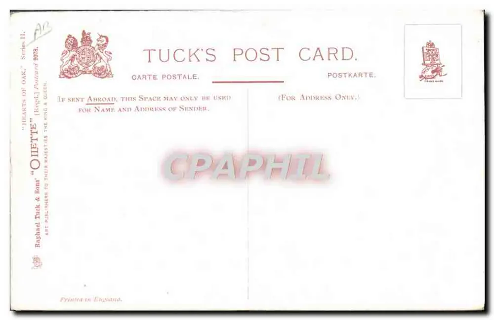 Boxing the Compass — Treinamento de Navegação — Carte de Visite Tuck, Série II - Verso