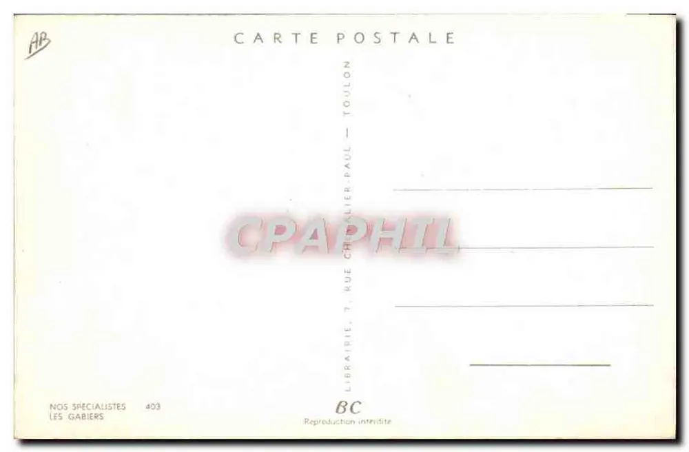Os gabiers — Nossos especialistas — Livraria Paul Chalier, Toulon - Verso