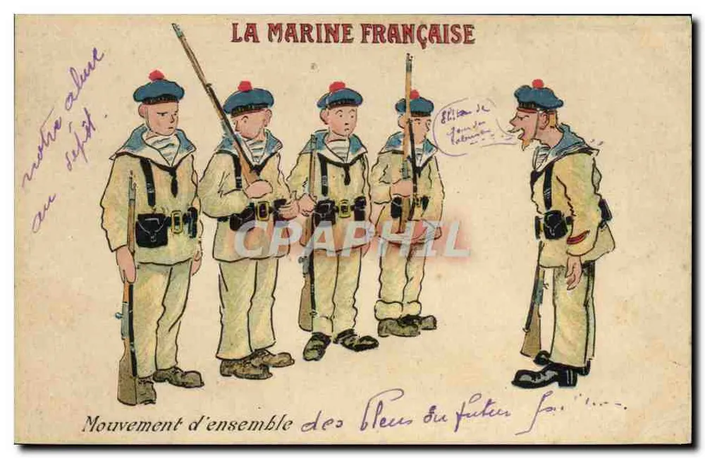 Die französische Marine — Ensemble-Bewegung der Fischer — Verlag nicht sichtbar - Vorderseite