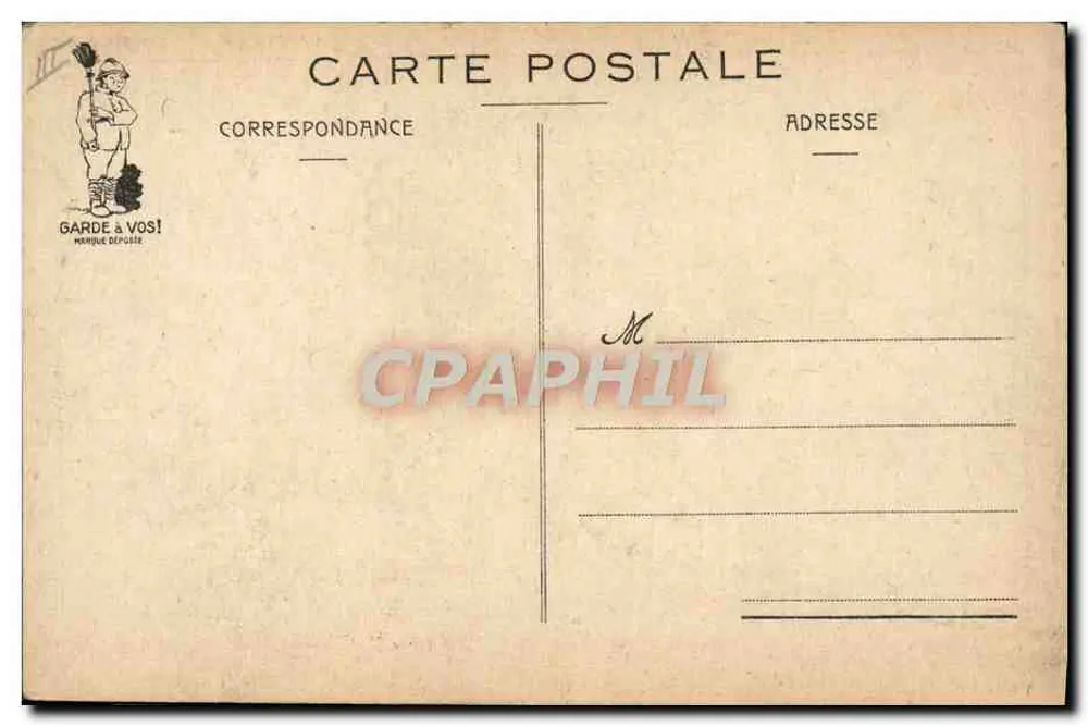 Sous-officiers de marine — scène de nettoyage à bord d'un navire — éditeur J.P. Fobrenie - Rewers