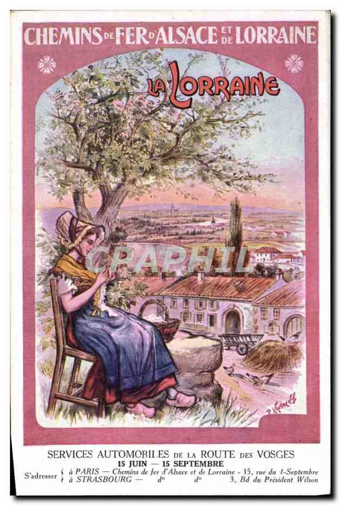Lorraine — Eisenbahnen von Elsass und Lothringen — P. Vautier - Vorderseite