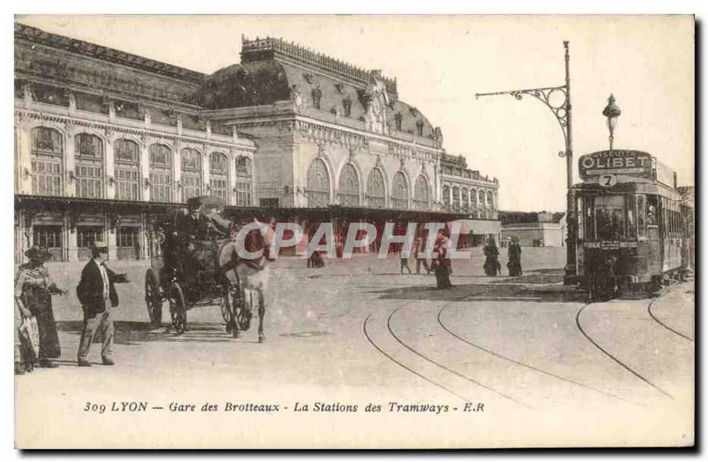 LYON — Gare des Brotteaux — Die Tramway-Station - E.R - Vorderseite