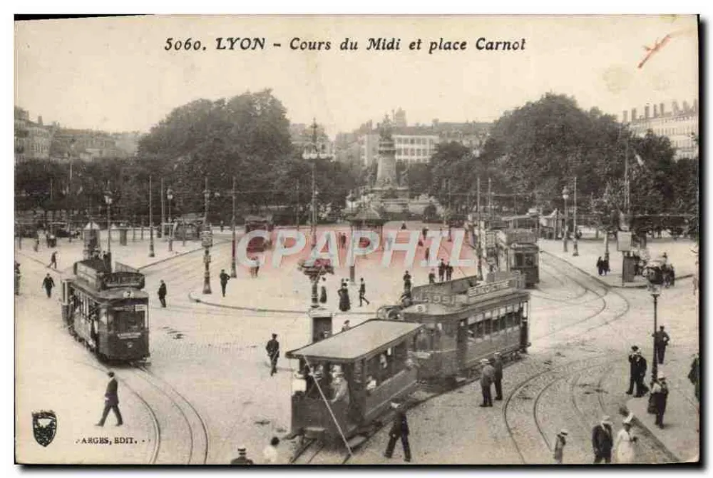 LYON - Cours du Midi e place Carnot — ARCHES, EDIT. — n° 5060 - Frente