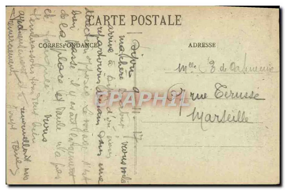 Dijon — Place Darcy — L. P. édit, n° 610 - Verso