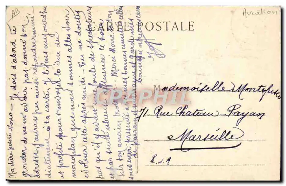 Aviation — Erinnerung an die Großen Luftschau-Feste — S. Farges, Verlag Lyon - Rückseite