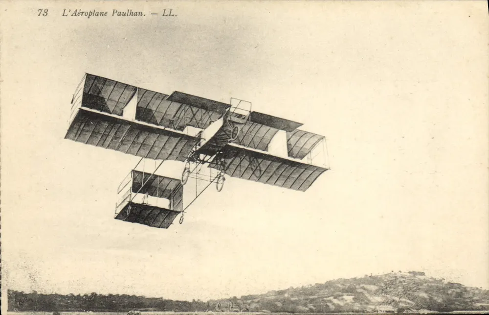 O Avião Paulhan — LL. — Edição LL. - Frente