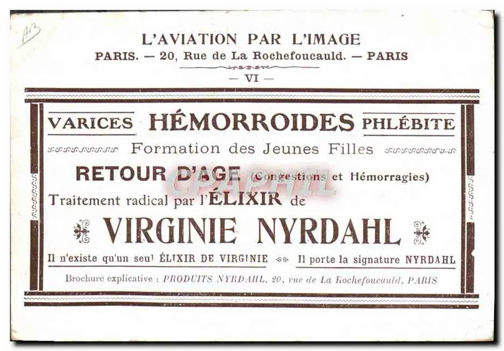 Um voo de Wilbur Wright em Pau — Ofertado pelos Produtos Nyrdahl - Verso