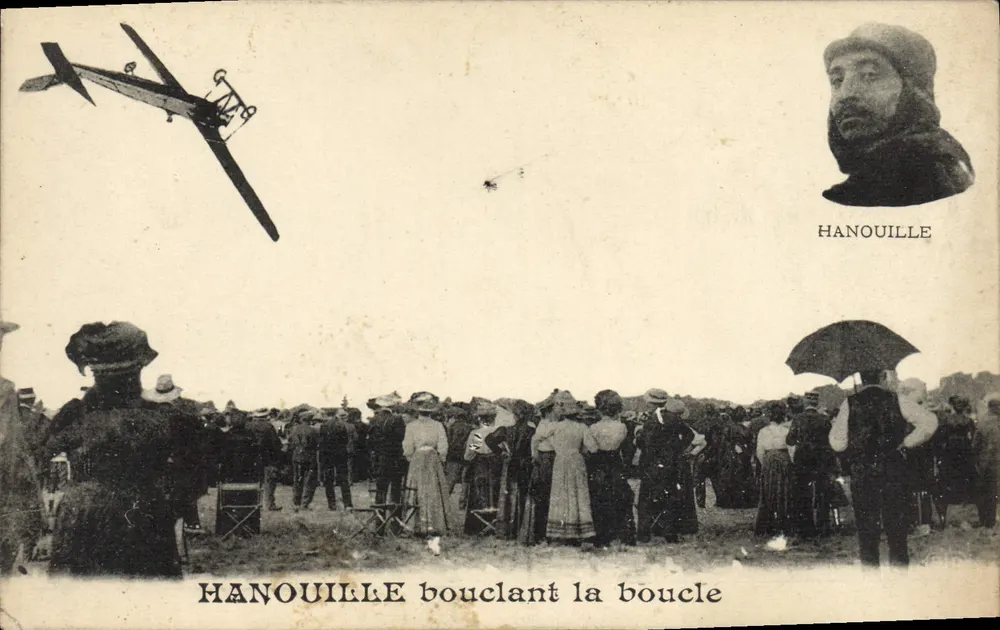 Hanouille beim Looping — Luftshow — unbekannter Verleger - Vorderseite