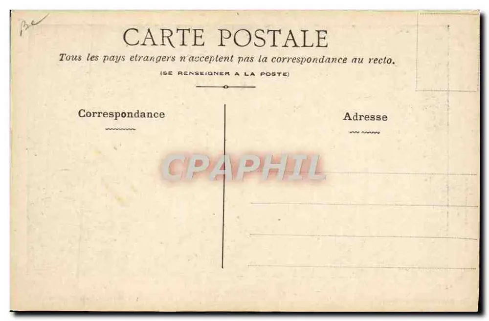 Pilot Gaudart in einem Voisin — Lyon-Aviation 7-13. Mai 1910 — A. Labaty, 24, boulevard Capucines, Paris - Rückseite