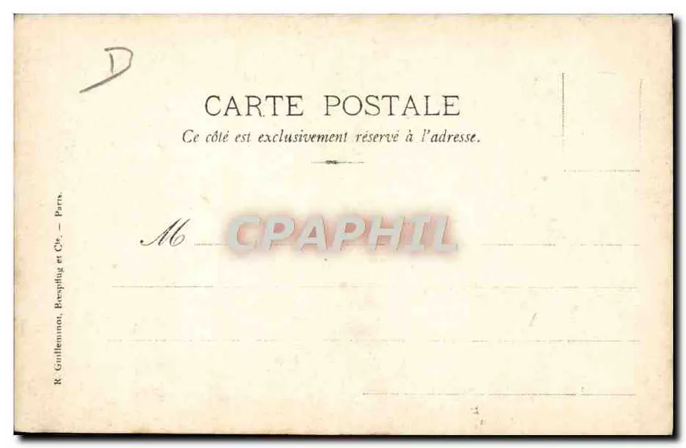 Paris-Madrid 1903 — Ankunftskontrolle — Salleron - Rückseite