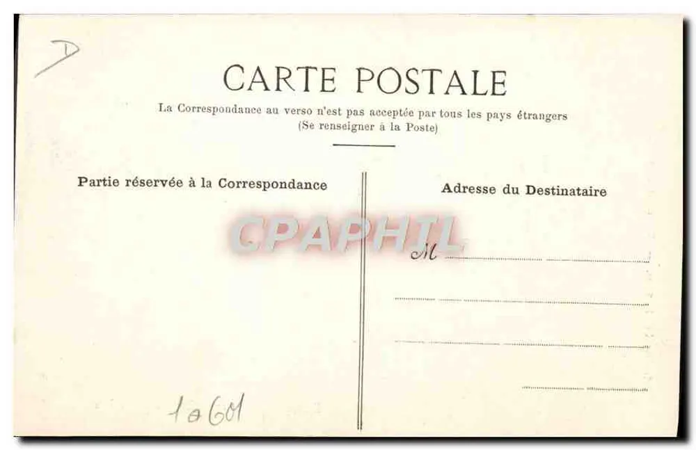 Duray fährt mit seinem 130 PS De Dietrich 'Mecano' — Verleger Le Havre, Clermont-Ferrand - Rückseite