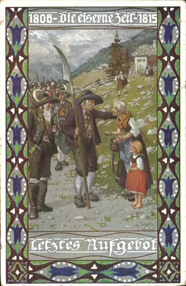 Scène de la guerre de 1806-1815 — Les derniers ordres — éditeur E. Kützer - Vorderseite