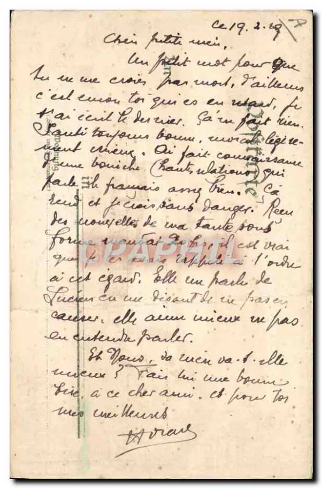Kehl/Rh — Vista del puente y del río — Verlag von KARL BARTH - Reverso