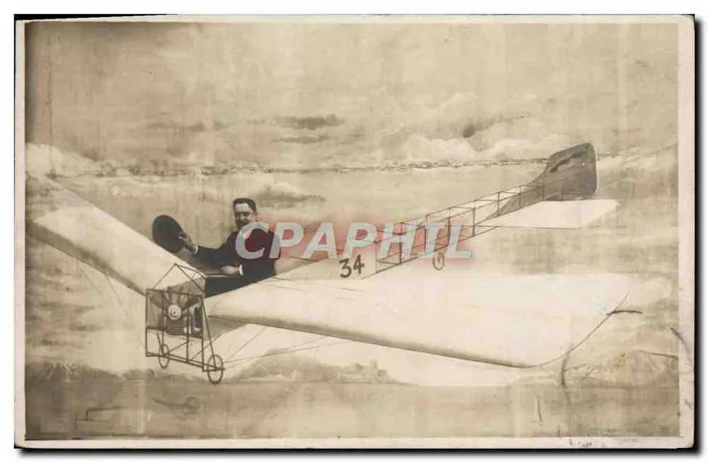 Pilot in einem Flugzeug mit Doppelflügeln — n°34 — R. Guilleminot, Bresplag et Cie. - Vorderseite