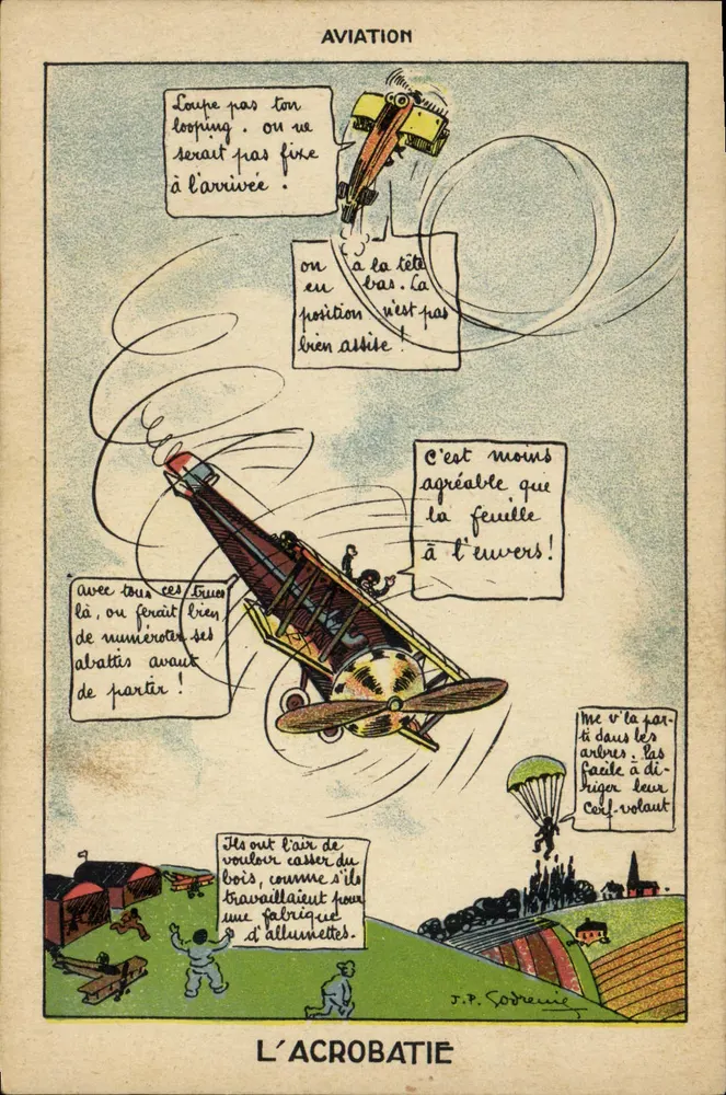 Die Akrobatik — Luftfahrt — J.P. Sodreine - Vorderseite
