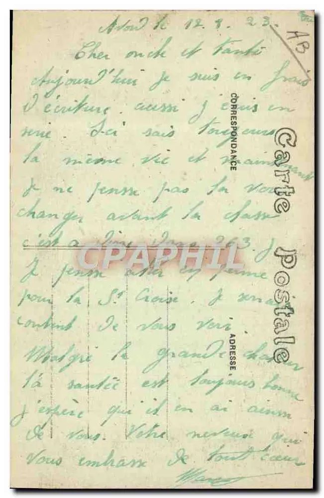 Camp d'Avord (Cher) — Übersicht, Ostseite — Visé Bourges Nr. 699 - Rückseite